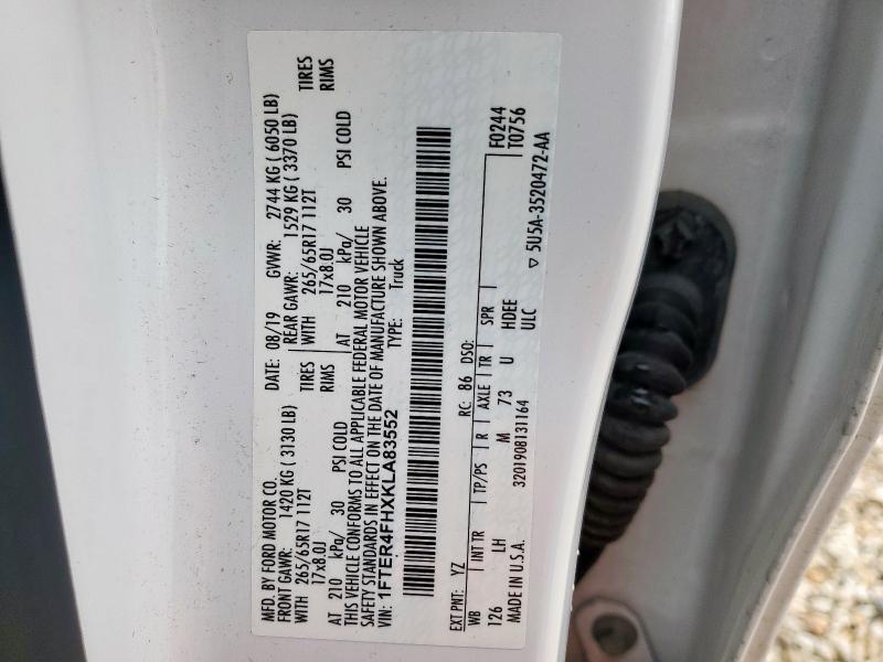 2019 FORD RANGER XL 1FTER4FHXKLA83552