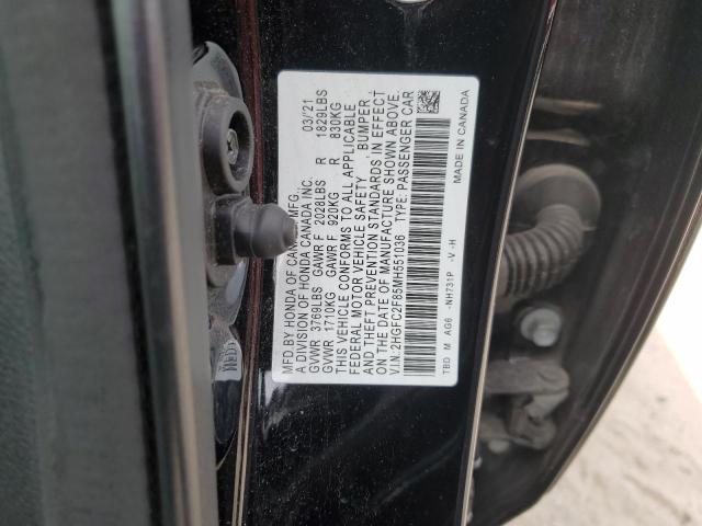 2021 HONDA CIVIC SPOR 2HGFC2F85MH551036