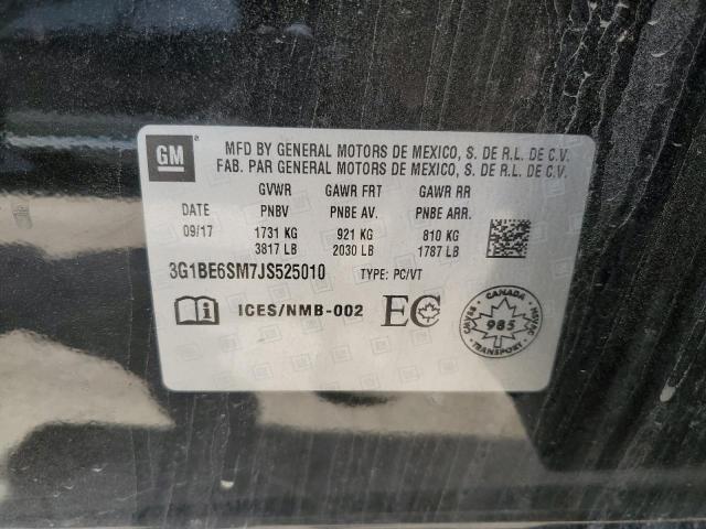 2018 CHEVROLET CRUZE LT - 3G1BE6SM7JS525010