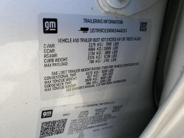 2021 GMC SIERRA K1500 ELEVATION 1GTR9CED6MZ444253