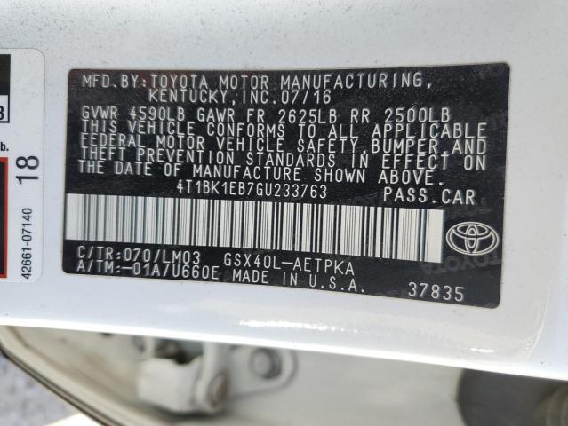 2016 TOYOTA AVALON XLE - 4T1BK1EB7GU233763