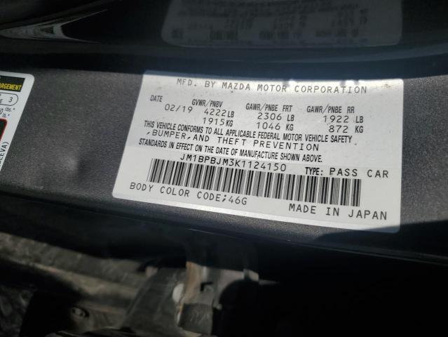 2019 MAZDA 3 JM1BPBJM3K1124150