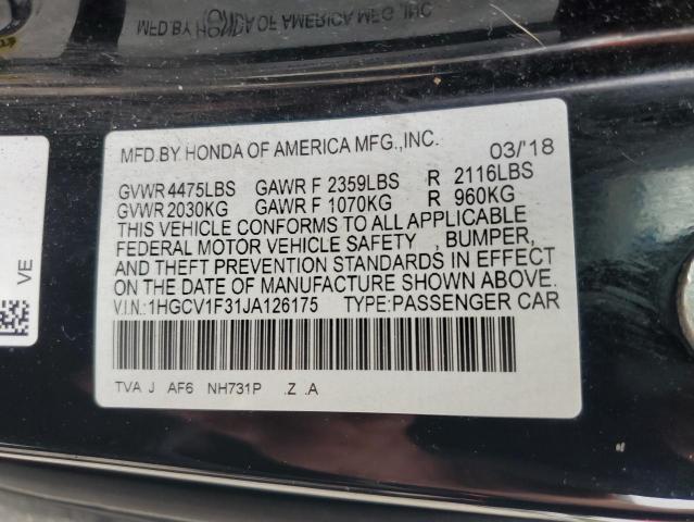 2018 HONDA ACCORD SPO 1HGCV1F31JA126175
