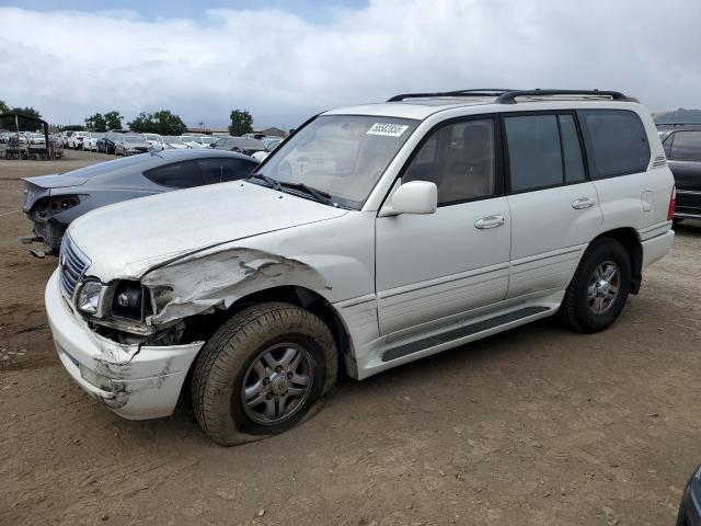 LEXUS LX 470 2002 white  gas JTJHT00W423522126 photo #1