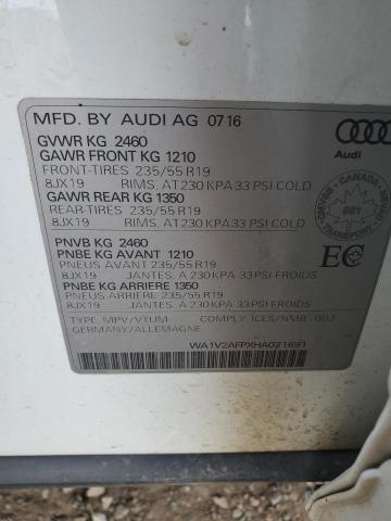 2017 AUDI Q5 TECHNIK WA1V2AFPXHA021691