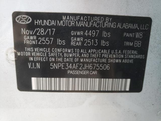 2018 HYUNDAI SONATA SPO - 5NPE34AF2JH675506