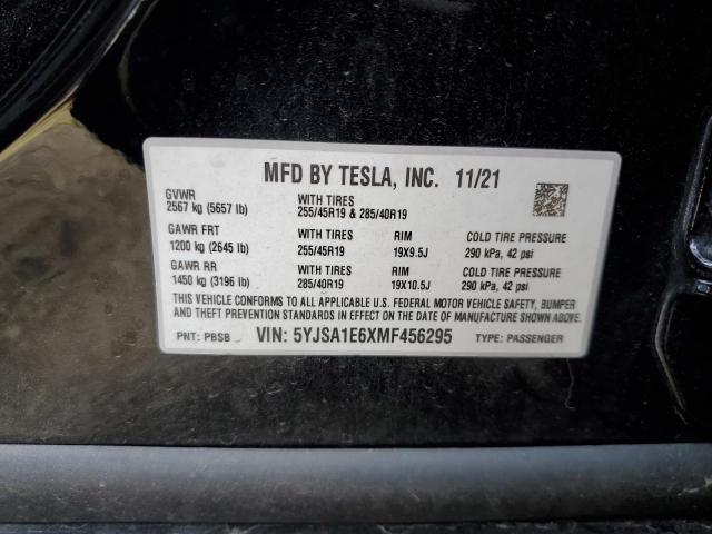2021 TESLA MODEL S - 5YJSA1E6XMF456295
