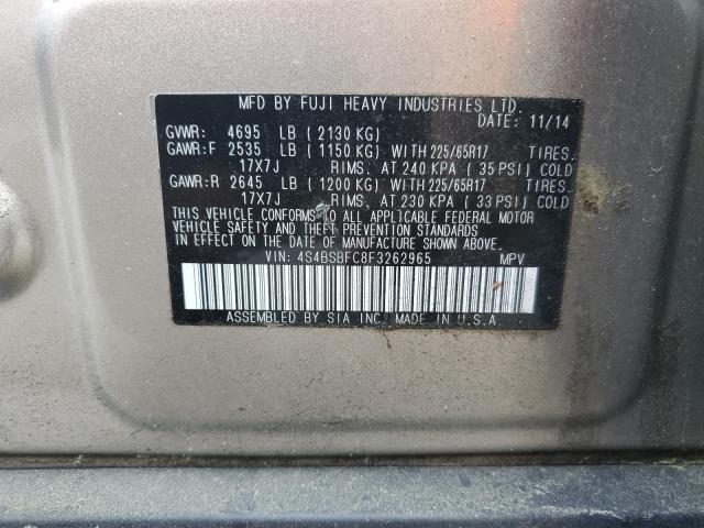 2015 SUBARU OUTBACK 2. - 4S4BSBFC8F3262965