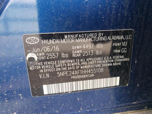 2017 HYUNDAI SONATA SE - 5NPE24AF1HH455108