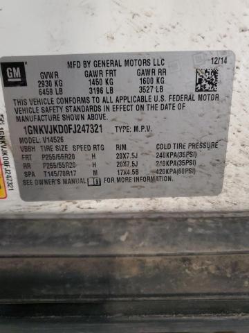 2015 CHEVROLET TRAVERSE L - 1GNKVJKD0FJ247321