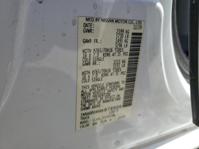 1N6AD0ER6KN878809 2019 NISSAN FRONTIER
