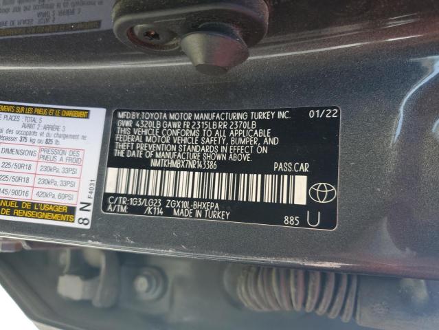 2022 TOYOTA C-HR XLE NMTKHMBX7NR143386