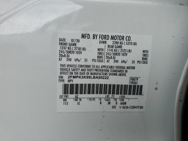 2020 FORD EDGE TITAN - 2FMPK3K99LBA90222