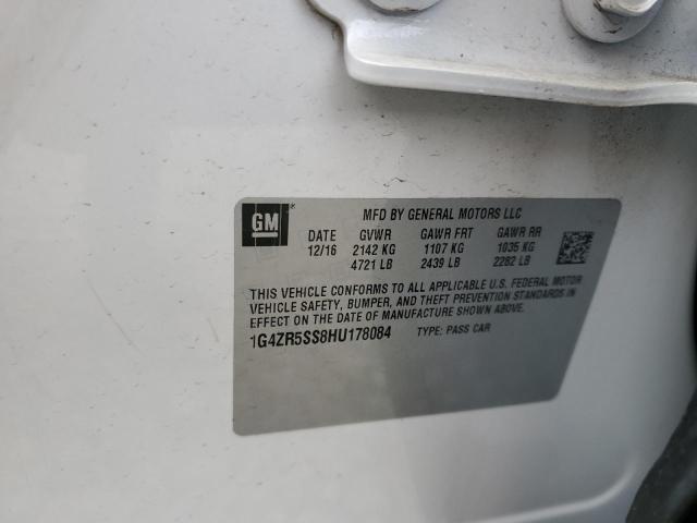 2017 BUICK LACROSSE P 1G4ZR5SS8HU178084