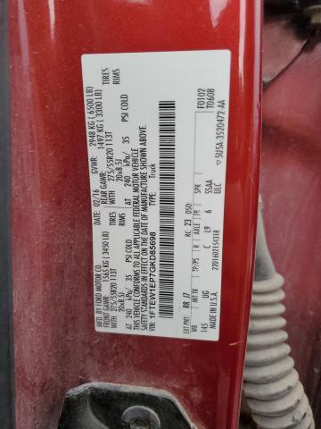 2016 FORD F150 SUPER - 1FTEW1EP7GKD85698