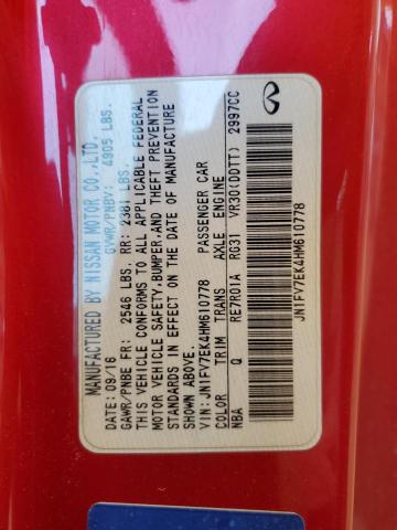 2017 INFINITI Q60 RED SP JN1FV7EK4HM610778