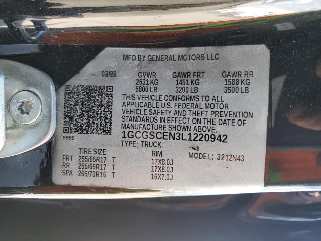 2020 CHEVROLET COLORADO L - 1GCGSCEN3L1220942