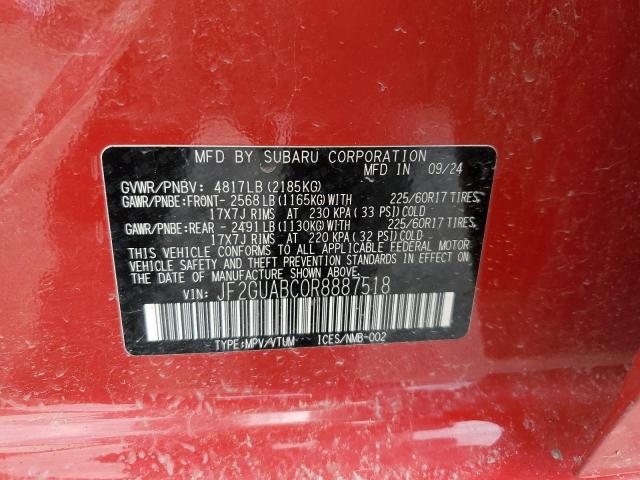 2024 SUBARU CROSSTREK - JF2GUABC0R8887518