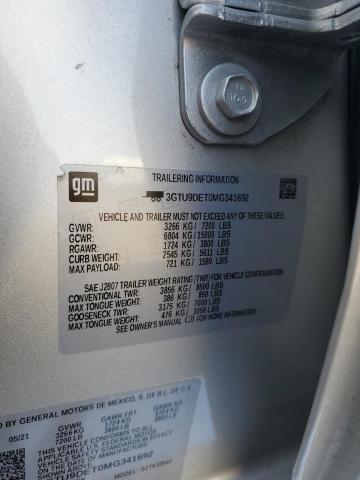 2021 GMC SIERRA K15 - 3GTU9DET0MG341692