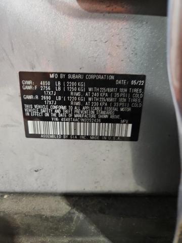 2022 SUBARU OUTBACK 4S4BTAAC1N3252436