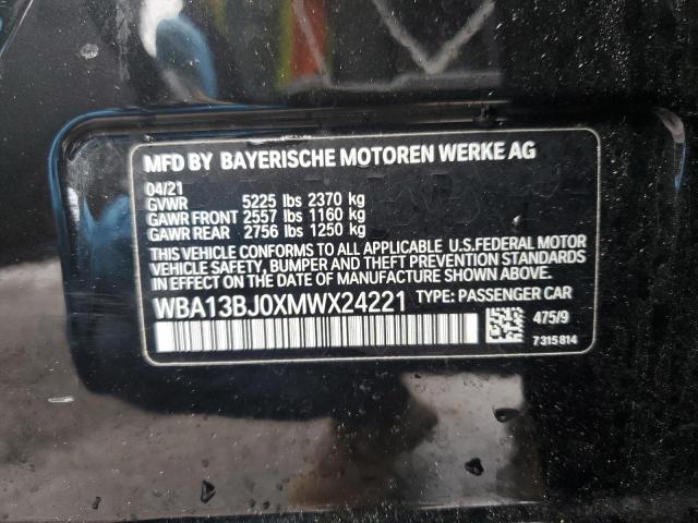 2021 BMW 530 XI WBA13BJ0XMWX24221