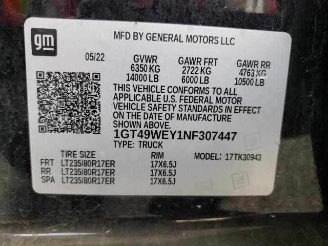 2022 GMC SIERRA K35 - 1GT49WEY1NF307447