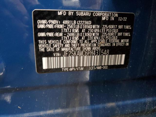 2023 SUBARU FORESTER W JF2SKAMC6PH431548