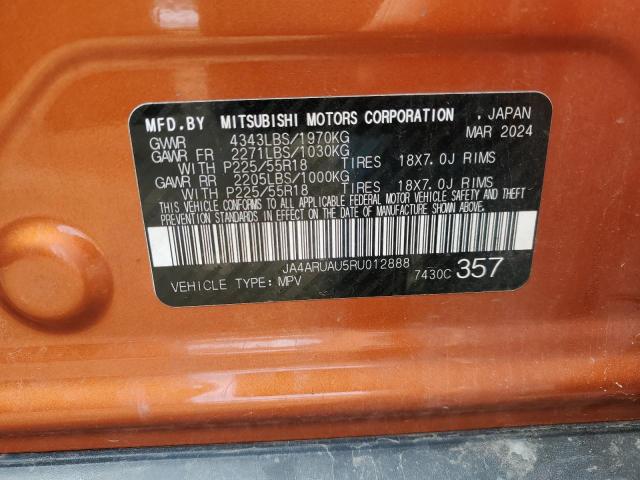 2024 MITSUBISHI OUTLANDER JA4ARUAU5RU012888