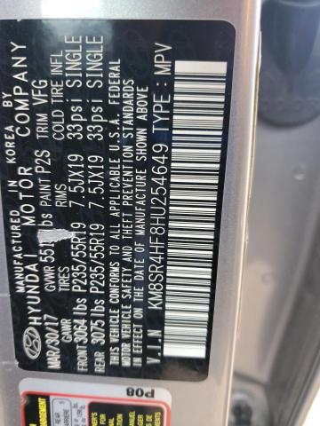 2017 HYUNDAI SANTA FE S - KM8SR4HF8HU254649