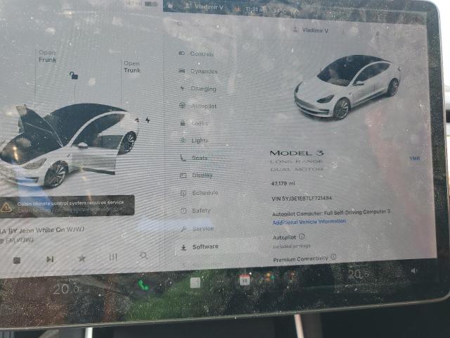 2020 TESLA MODEL 3 - 5YJ3E1EB7LF721484