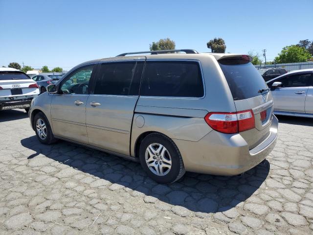 HONDA ODYSSEY EX 2005 gold  gas 5FNRL38625B045152 photo #3