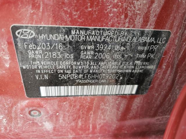 2017 HYUNDAI ELANTRA - 5NPD84LF6HH019202