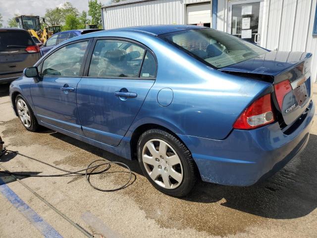 HONDA CIVIC LX 2009 blue  gas 2HGFA16549H546505 photo #3