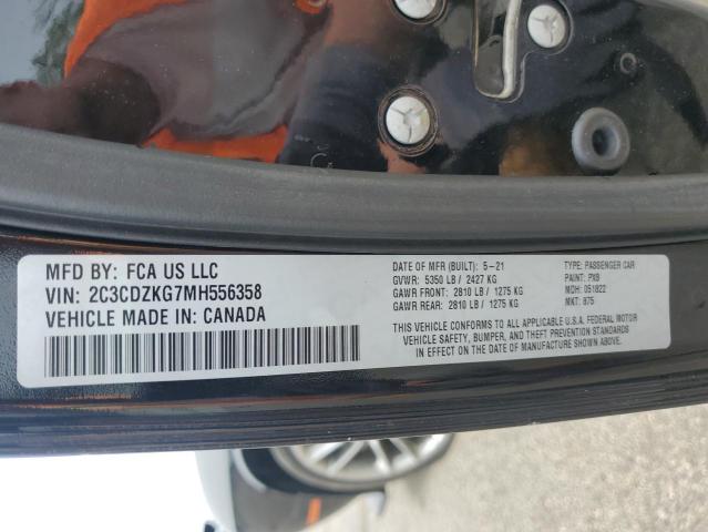 2021 DODGE CHALLENGER 2C3CDZKG7MH556358