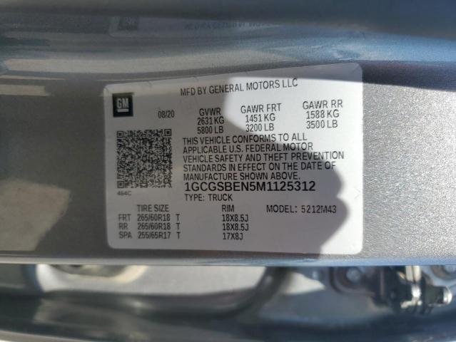 2021 CHEVROLET COLORADO - 1GCGSBEN5M1125312