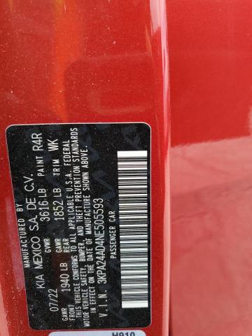 2022 KIA RIO LX - 3KPA24AD4NE505593