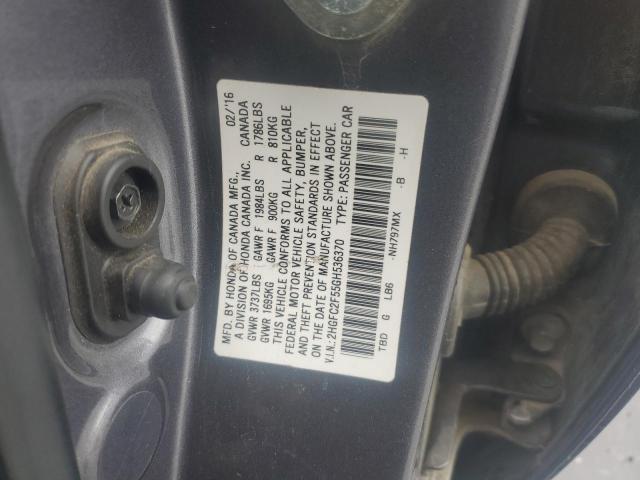 2016 HONDA CIVIC 2HGFC2F55GH536370