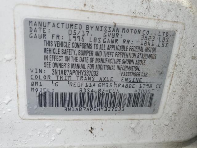 2017 NISSAN SENTRA S - 3N1AB7AP0HY337033