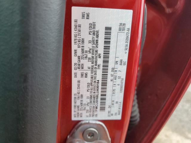 2020 FORD ESCAPE SEL 1FMCU0H68LUA99184