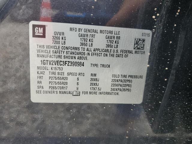 2015 GMC SIERRA K15 - 1GTV2VEC3FZ390984