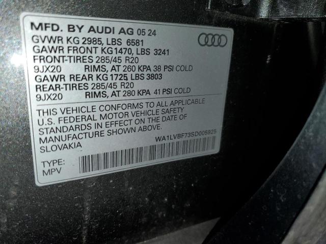 2025 AUDI Q7 PREMIUM WA1LVBF73SD005925