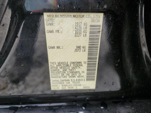 2017 NISSAN ALTIMA 2.5 - 1N4AL3AP6HN314801