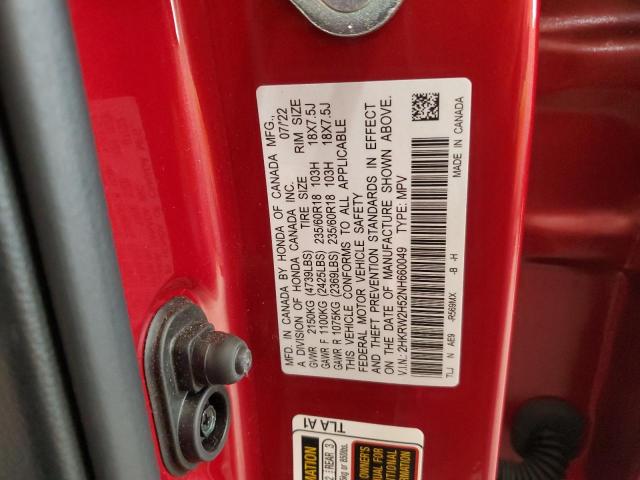 2022 HONDA CR-V EX 2HKRW2H52NH660049