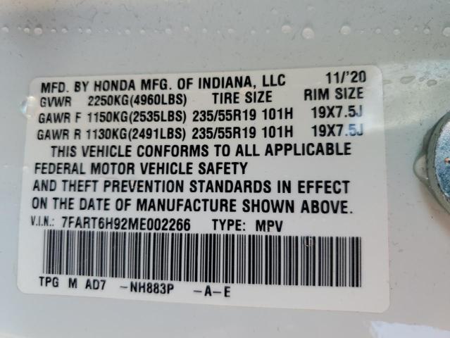 2021 HONDA CR-V TOURI - 7FART6H92ME002266
