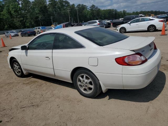 TOYOTA CAMRY SOLA 2002 white  gas 2T1CE22P42C005554 photo #3