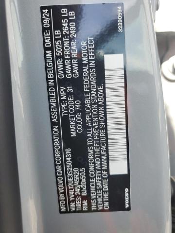 2025 VOLVO XC40 PLUS YV4L12UE3S2504316