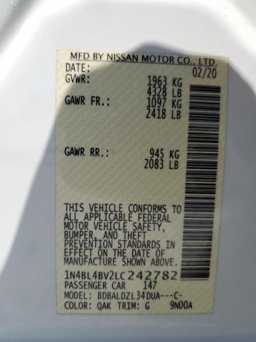 2020 NISSAN ALTIMA S - 1N4BL4BV2LC242782