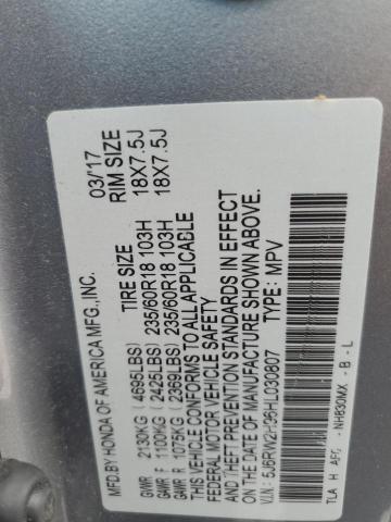 2017 HONDA CR-V TOURI - 5J6RW2H96HL030807