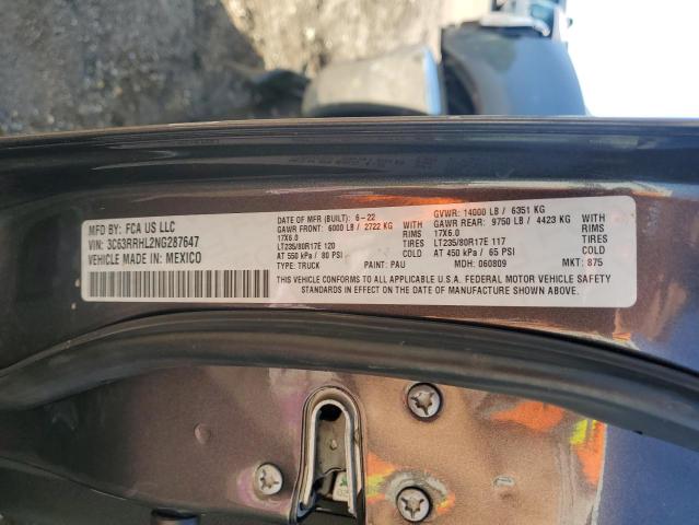 2022 RAM 3500 BIG H 3C63RRHL2NG287647