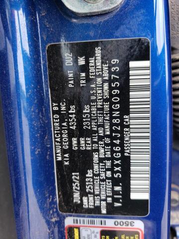 2022 KIA K5 GT LINE 5XXG64J28NG095739